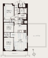 専有面積：63.25平米３LDK