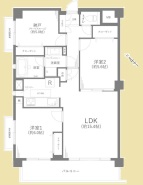 間取り：２SLDK
専有面積：71.30ｍ2
