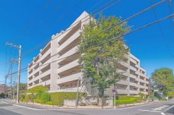 世田谷区弦巻4丁目の落ち着いた街並みに佇む「弦巻ヒルズ」。野村不動産旧分譲の7階建レジデンスです。